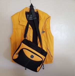 Insulated Vest and Carryon Bag